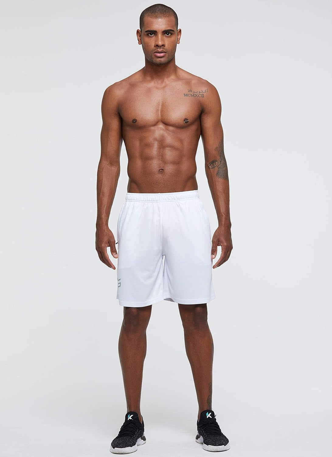 Men'S 2 Pack 7" Workout Running Shorts Quick Dry Lightweight Gym Shorts with Zip Pockets